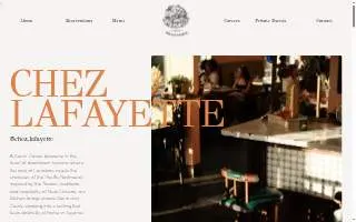 Chez Lafayette Creole Brasserie website