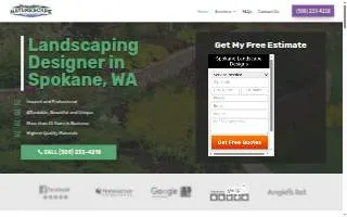 Spokane Landscape Design Experts website