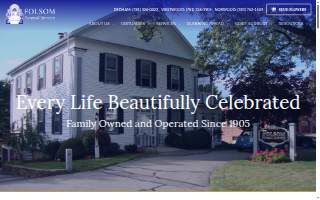 Folsom Funeral Home website