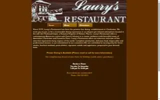Laury's Restaurant website