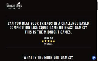 The Midnight Games Amusements of Fall River website