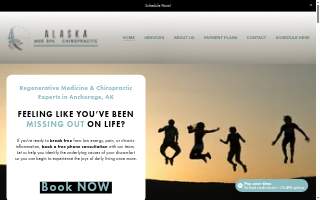 Alaska Med Spa & Chiropractic - Alaska Chiropractor website