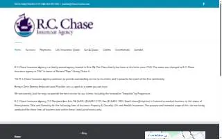 Chase Clarke Stewart & Fontana Insurance website