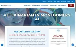 Montgomery Veterinary Associates - Carter Hill Road website