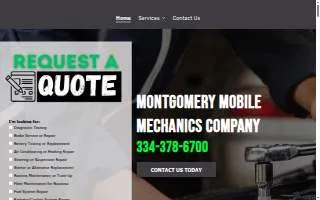 Montgomery Mobile Mechanic website