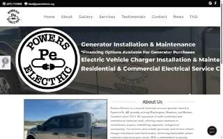Powers Electric of Fayetteville website