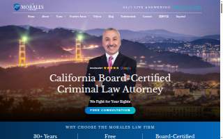 Morales Law Firm website