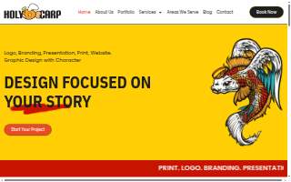 Holy Carp Design website