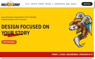 Holy Carp Design website
