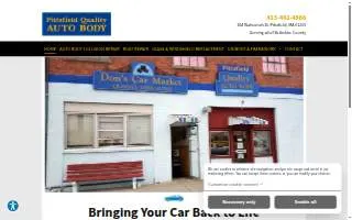 Pittsfield Quality Auto Body website