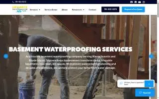 Drycrete Waterproofing of Scituate website