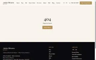 New Century Realtors website