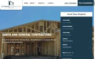 Santa Ana General Contractors website
