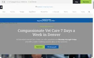 Downtown Animal Care Center website