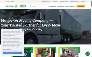 Mayflower HVAC Services website