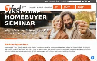TFed - Taunton Federal Credit Union website
