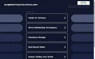 Purple Turtle Productions, Inc. website