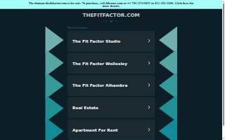 The Fit Factor website