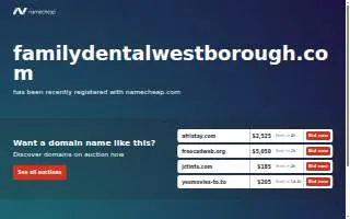 Family Dental of Westborough website