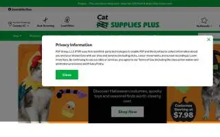 Pet Supplies Plus Burlington website