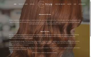 The Hive Hair Studio website