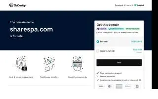 Sharespa website