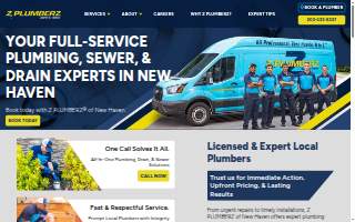 Z Plumberz of New Haven website
