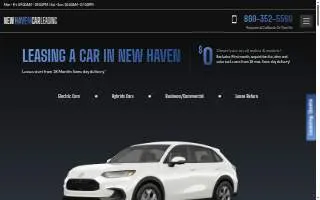 New Haven Car Leasing website
