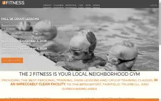The J Fitness website