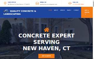 Quality concrete & landscaping LLC website