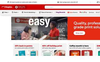Staples Print & Marketing Services of Dedham website