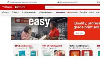 Staples of Comstock Park website