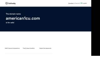 American 1 Credit Union website