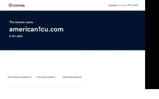 American 1 Credit Union of Adrian website