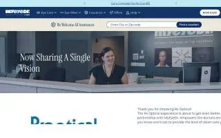 Rx Optical, a MyEyeDr. Company of East Grand Rapids website