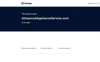 Advanced Appliance Service Inc. of Allen Park website