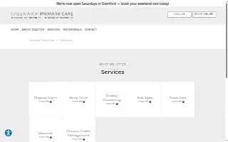 Greenwich Primary Care at Stamford website