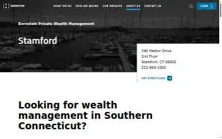 Stamford, CT Private Wealth Management website