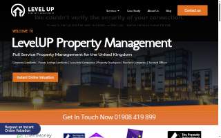 Level Up Property Management of Ann Arbor website