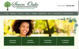 Seven Oaks Oral Surgery of Auburn Hills website