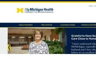 MyMichigan Emergency Department of Saginaw website