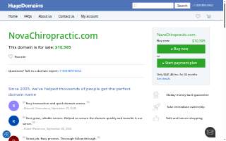 Nova Chiropractic website