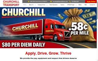 Churchill Transportation Inc of Beverly Hills website