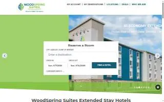 WoodSpring Suites Wilmington Riverfront website