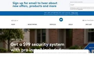 ADT Security Services of Mobile website