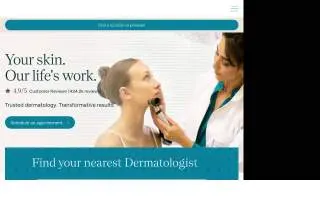 Forefront Dermatology Plymouth website