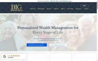 B.I.G. Investment Services website