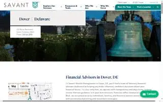 Savant Wealth Management of Dover website