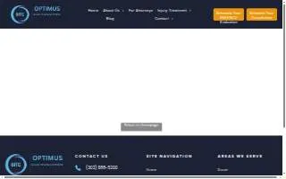 Optimus Injury Treatment Center website