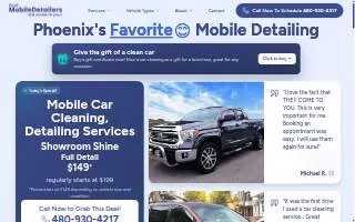 Phoenix Mobile Detailing website